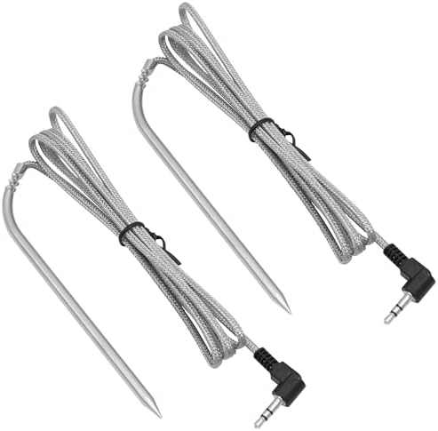BBQ PLUS Meat Thermometer Probe for Ninja Woodfire OG951 OG850 Woodfire Pro Connect XL Outdoor Grill,Temperature Probe Replacement for Ninja OG900/OG850 Series Indoor Grill, 2PCS