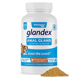 Glandex Dog Fiber Supplement Powder for Anal Glands with Pumpkin, Digestive Enzymes & Probiotics - Vet Recommended Healthy Bowels and Digestion - Boot The Scoot (Vegan Salmon, 4.0oz Powder)