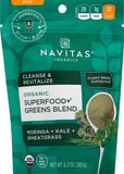 Navitas Organics Superfood+ Greens Blend for Detox Support (Moringa + Kale + Wheatgrass), 6.3oz Bag, 30 Servings — Organic, Non-GMO, Vegan, Gluten-Free, Keto & Paleo.…