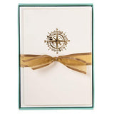 Graphique Box of Cards, Nautica - Includes 10 Cards with Matching Envelopes and Storage Box, Cute Stationery Made of Durable Heavy Cardstock, Cards Measure 3.25" x 4.75", Lpp Nautica (L1541CB)