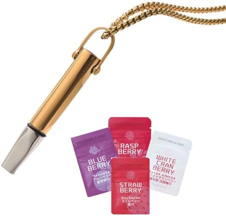 Breathing Necklace Classic Shift, Breathe Free Necklace with Fruit Flavour Cotton Core, for Mindfulness and Relaxation, Habitual Breath Practice, Anxiety Relief Breathing Tool