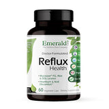 EMERALD LABS Reflux Health - Indigestion & Heartburn Relief with Mucosave FG, DGL, Aloe Vera, Probiotics, Digestive Enzymes & More* - 60 Vegetable Capsules (30-Day Supply)