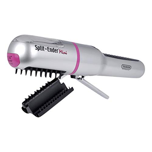 Split Ender Mini - The Original Cordless Split End Hair Trimmer Automatic 3 AAA Battery Home Care Clipper 2-in-1 for Dry Damaged Splitting Broken Brittle Straight Curly Frizzy Beauty Styling - Pink
