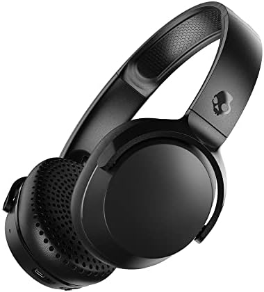 Skullcandy Riff 2 On-Ear Wireless Headphones, 34 Hr Battery, Microphone, Works with iPhone Android and Bluetooth Devices - Black