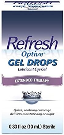 Refresh Optive GEL DROPS Lubricant Eye Gel Preserved Tears, 0.33 fl oz (10 mL)
