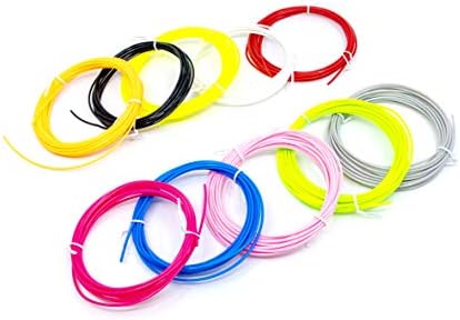 SCRIB3D 3D Printing Pen PLA Plastic Filament Refill Pack (10 Assorted Colors, 3m Each)