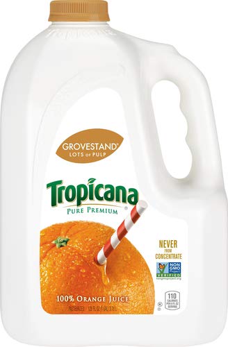 Tropicana Orange Juice, Lots of Pulp, 128 oz