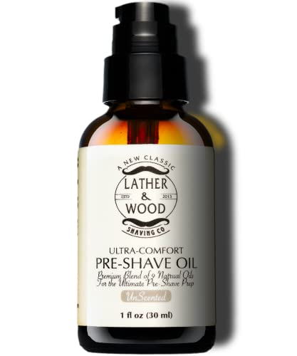 Best Pre-Shave Oil, Unscented, Premium Shaving Oil for Effortless Smooth Irritation-free Shave. 1 Oz