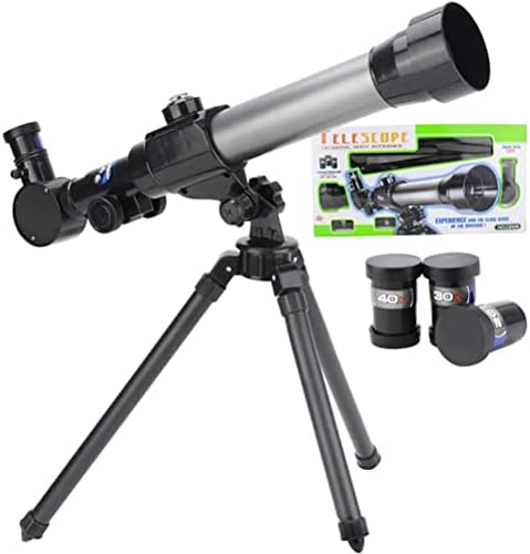 Telescopes for Kids Beginners 60mm HD Refractor Telescope for Astronomy Starter Scope with Tripod (Assorted Color)