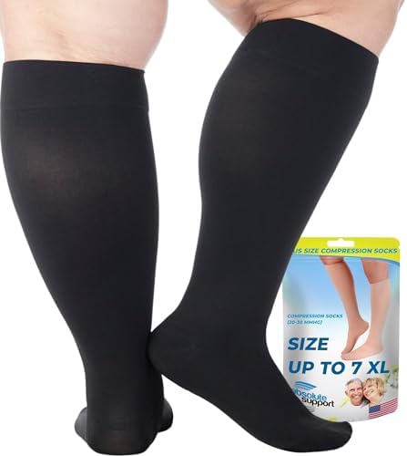ABSOLUTE SUPPORT 20-30mmHg Medical Compression Socks for Men and Women, Support for Variose Veins, Swelling, A501