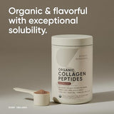 Sports Research Organic Collagen Powder - Hydrolyzed Type I & III Collagen Protein - USDA Organic, Gluten Free, Sustainably Sourced - Dark Chocolate - 30 Servings
