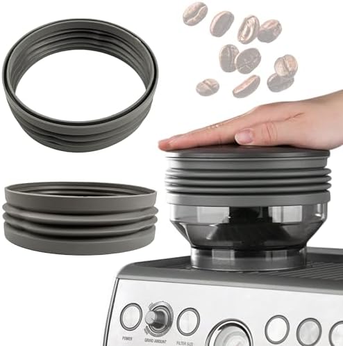 Skywin Silicone Single Dose Hopper Bellow (6 x 6 x 2 Inches), Compatible with Breville Coffee Grinders, Prevents Old Coffee Grounds From Staying in Grinder