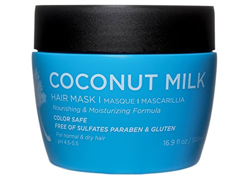Luseta Coconut Milk Hair Mask 16.9 oz Hydrating Hair Treatment Repair & Restore Damaged Hair, Sulfate Free
