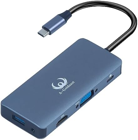 ROG Ally Docking Station 9 an 1 steam Deck Docking Station, steam Deck Docking Station and HDMI2.0 4K@60Hz,3 USB3.0-A, SD/TF, VGA1080P,100W PD Charging, USB C hub Multi-Port Adaption