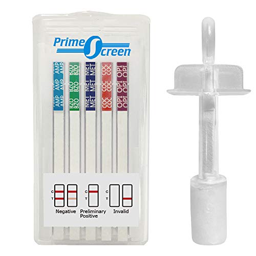 Prime Screen [25 Pack] 6 Panel Oral Saliva Drug Test Kit, Employment and Insurance Testing (AMP, COC, MET, OPI, PCP, THC) - ODOA-166