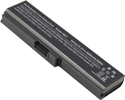PA3817U-1BRS Battery for Toshiba Satellite L755 C655 M645 L750P L600 L675 L675D L700 L745 L750D L755D M640 P745 Series, Fit PA3818u-1BRS PA3819U-1BRS
