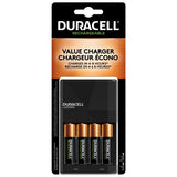 Duracell Ion Speed 1000-Battery-Charger for AA and AAA-batteries, Includes 4 Pre-Charged AA-Rechargeable-Batteries, for Household and Business Devices