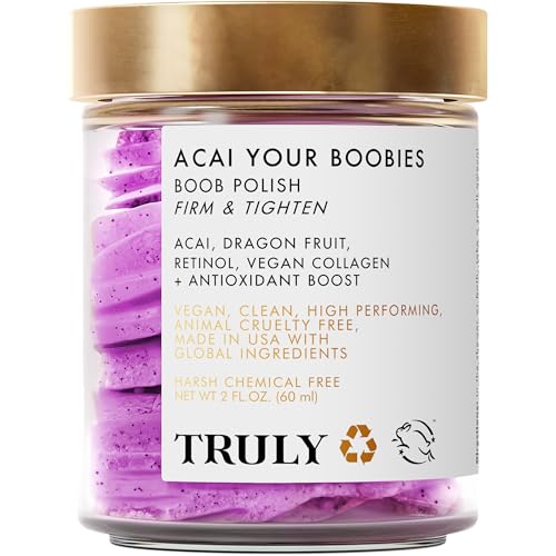 Truly Acai Your Boobies | Firming and Tightening Treatment for Breasts Helps Smooth Textured Skin with Acai, Retinol, and Antioxidants