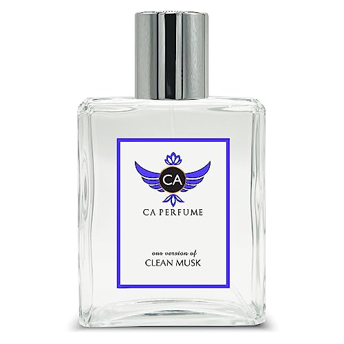 CA Perfume Impression of Clean Musk For Women & Men Replica Fragrance Dupes Eau de Parfum Spray Bottle 3.4 Fl Oz/100ml-X1