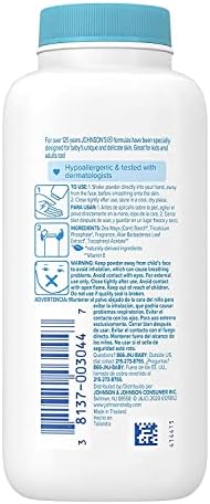 Johnson's Baby Aloe & Vitamin E Baby Powder, 4 oz (Pack of 3)