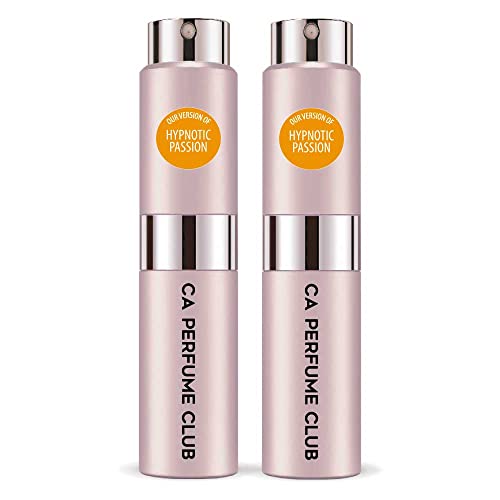 CA Perfume Impression of Christian D. Hypnotic Passion For Women Replica Version Fragrance Dupes Concentrated Long Lasting Eau de Parfum Spray Refillable Atomizer Bottle 0.27 Fl Oz-X2