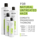 Nioxin Scalp + Hair Thickening System 2 Shampoo, For Natural Hair with Progressed Thinning, 10.1 fl oz (Packaging May Vary)