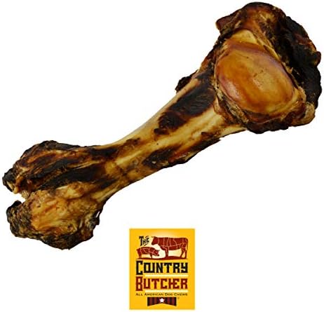 Giant Dog Bone for Aggressive Chewers, Large and Medium Breed Dog Treat, Natural, Tough, Chew Toy, Made in The USA, 1 Count