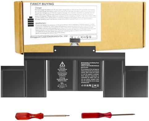 8755mAh A1398 Laptop Battery for A1618 A1494 MacBook Pro 15" Inch Retina A1398 (Mid 2015 Mid 2014 Late 2013 Early 2015)， NOT fit for: A1398 (Mid 2012 Early 2013)