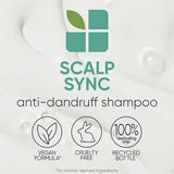 BIOLAGE Scalp Sync Anti-Dandruff Shampoo | Targets Dandruff, Controls The Appearance of Flakes & Relieves Scalp Irritation | Paraben-Free | Vegan