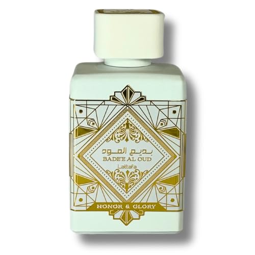 Lattafa Bade'e Al Oud Honor & Glory for Unisex Eau de Parfum Spray, 3.4 Ounce / 100 Ml