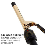 HOT TOOLS Pro Artist 24K Gold Curling Iron | Long Lasting, Defined Curls (3/4 in)