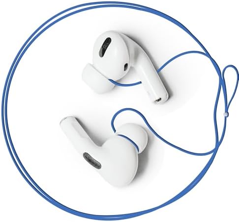 New Version of Anti-Lost Strap for Wireless in-Ear Earbuds (Blue)(Airpods Pro 1st & 2nd, Sony, Beats, Samsung, Bose) (not for Airpods 2nd & 3rd)