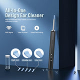 LEIPUT Ear Wax Removal - Earwax Remover Tool with 8 Pcs Ear Set - Ear Cleaner with Camera - Earwax Removal Kit with Light - Ear Camera with 6 Ear Spoon - Ear Cleaner for iOS & Android