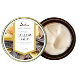 SULU ORGANICS Natural Whipped Tallow Balm for Face and Body, Natural Moisturizer made with Grassfed Beef Tallow- 4 oz/113 g (Peppermint)