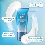 Biore UV Aqua Rich SPF 50 PA++++ Moisturizing Sunscreen for Face, Oxybenzone & Octinoxate Free, Dermatologist Tested, Vegan, Cruelty Free, For Sensitive Skin, 1.7 Oz, Pack of 3