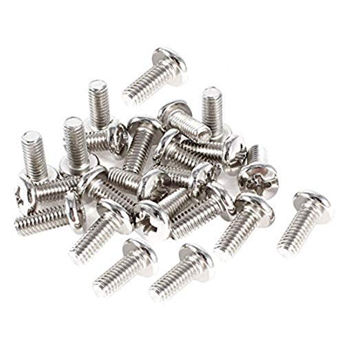 60 PCS Stainless Steel VESA TV LCD Monitor Mounting Phillips Head Screws M4 x 10mm