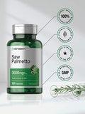 HORBÄACH Saw Palmetto Extract | 120 Capsules | Non-GMO and Gluten Free Formula | from Saw Palmetto Berries