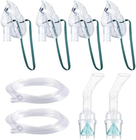 2 Piece Nebulizer Replacement Kit for Adult White