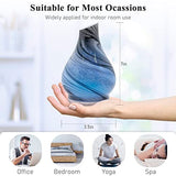 Essential Oil Diffuser Aromatherapy Diffuser - 100ml Art Glass Ultrasonic Cool Mist Aroma Oil Diffuser with Waterless Auto Shut-Off Protection & 7 Colors Night Light for Home Office Yoga SPA