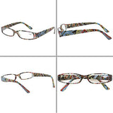 Kerecsen Women's Reading Glasses 4 Pairs Ladies Fashion Spring Hinge Readers (4 Pack Mix, 2.0)