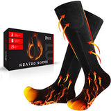 2023 Upgraded 4000mAh Rechargeable Heated Socks for Men Women - Washable Electric Thermal Warming Socks for Hunting Winter Skiing Outdoors (Fit Women 10-16 / Men 9-15 (Shoe Size))