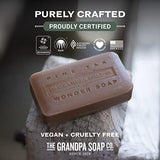 The Grandpa Soap Company Pine Tar Bar Soap for Men- Made With 100% Plant-Based Pine Tar Oil, 3 in 1 Cleanser Deodorizer and Moisturizer, Dermatologist Tested, Safe for Sensitive Skin, 3.25 Oz, 6 Pack