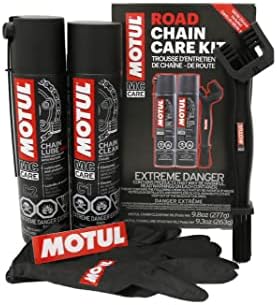 MOTUL 109767 Motorcycle Chain Clean Lube Kit C1 C2 Complete MC Care System Road Street