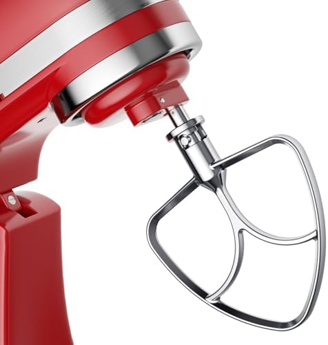 Food-Grade Stainless Steel Flat Beaters for Kitchenaid Stand Mixer, 4.5-5Qt Tilt-Head Paddle Attachment for Kitchenaid Mixer, Polished Flat Beater for KitchenAid-Dishwasher Safe