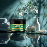 Tea Tree Oil Foot Cream For Dry Cracked Heels Repair - Natural Foot Cream For Dry Cracked Feet, Heel Balm & Foot Moisturizer For Healthy Feet - Athletes Foot Treatment Foot Lotion