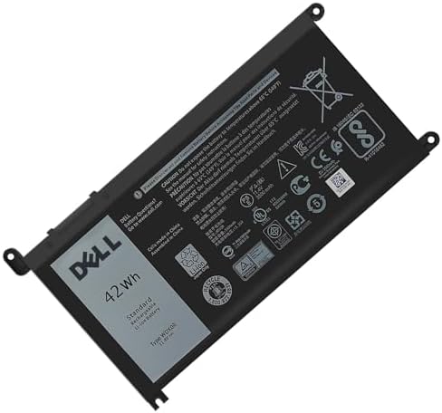 DELL WDX0R Battery for Inspiron 15 7579 7573 7560 7569 7570 7580 5565 5567 5568 5570 5578 5579 5770 7586 13 7375 7368 7378 5368 5378 5379 17 5765 5767 5775 Latitude 3189 3580 3Cells 42Wh 11.4V