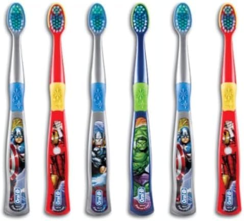 Oral-B Kids Spider Man Toothbrush for Little Children Ages 3+ Years Old, Extra Soft, Pack of 6