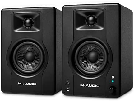 M-Audio BX4BT 4.5" Studio Monitors & PC Speakers with Bluetooth for Recording and Multimedia with Music Production Software, 120W, Pair, black