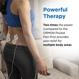 OMRON Max Power Relief TENS Unit Muscle Stimulator, Simulated Massage Therapy for Lower Back, Arm, Shoulder, Leg, Foot, and Arthritis Pain, Drug-Free Pain Relief (PM500)