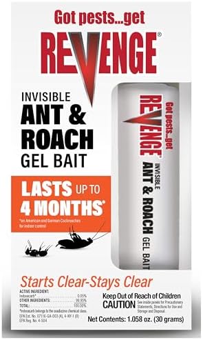 Revenge Invisible Ant & Roach Gel Bait, Long Lasting Protection for Home Pests